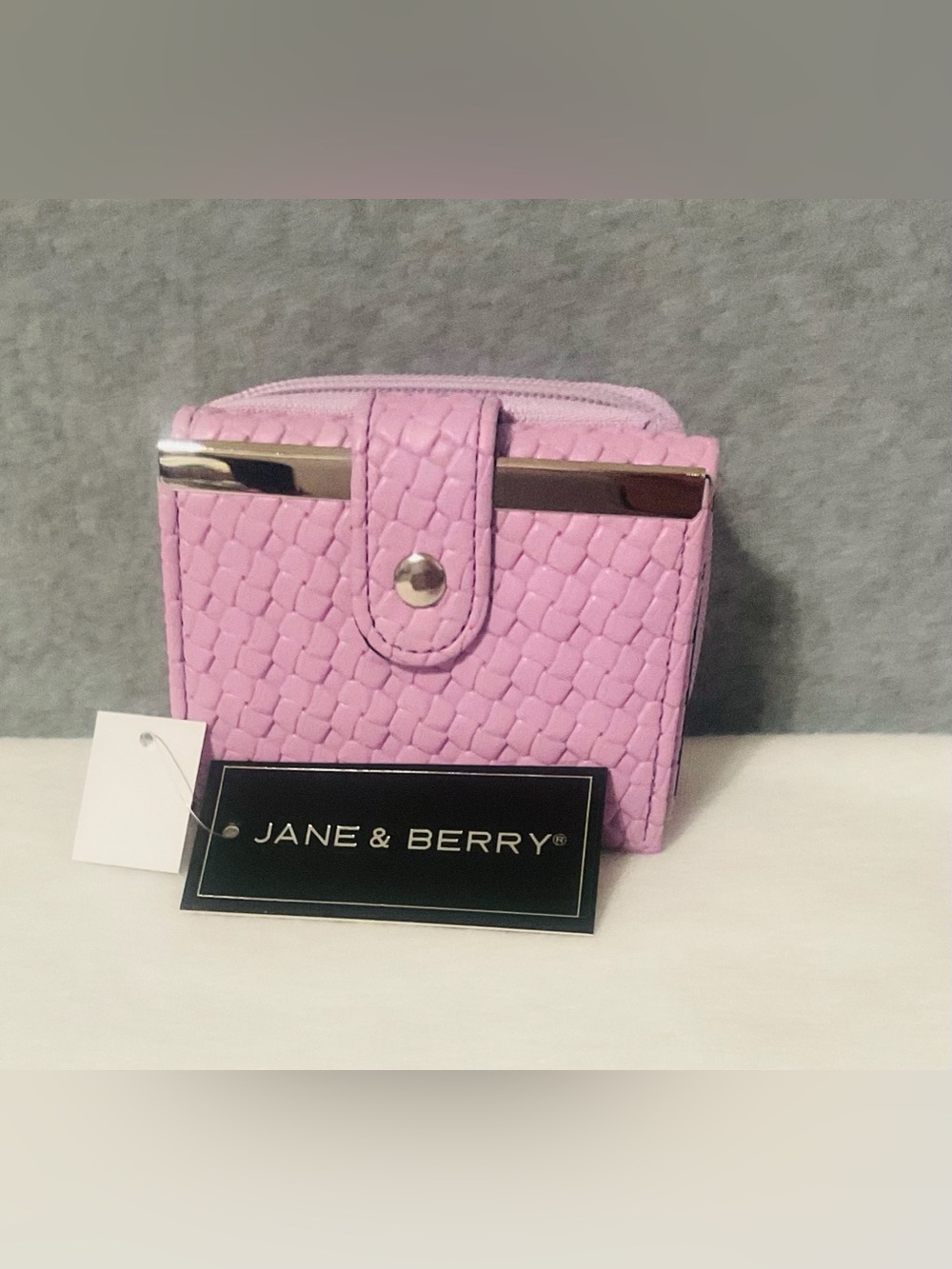 Jane & Berry women Purple Textured Compact Wallet